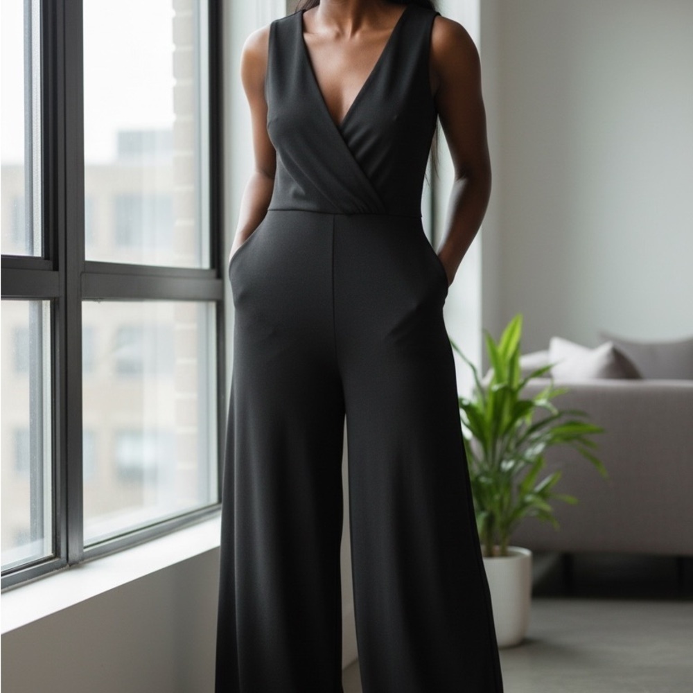 Lulus Elegant Black Jumpsuit - Picture 1 of 8